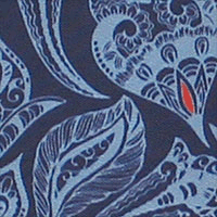 Exclusive Fancy Navy Paisley Lining