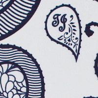 Lt Grey Initial Paisley Lining