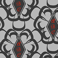 Floral Diamond Silver Lining