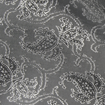 Lux Grey Paisley Lining