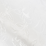 Lux White Floral Lining