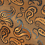 Retro Bronze Paisley Lining