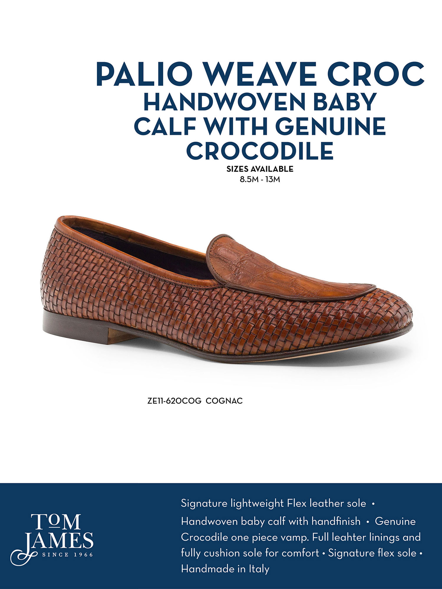 PALIO GENUINE CROCODILE AND CALFSKIN BASKETWEAVE SLIP ON - Zelli