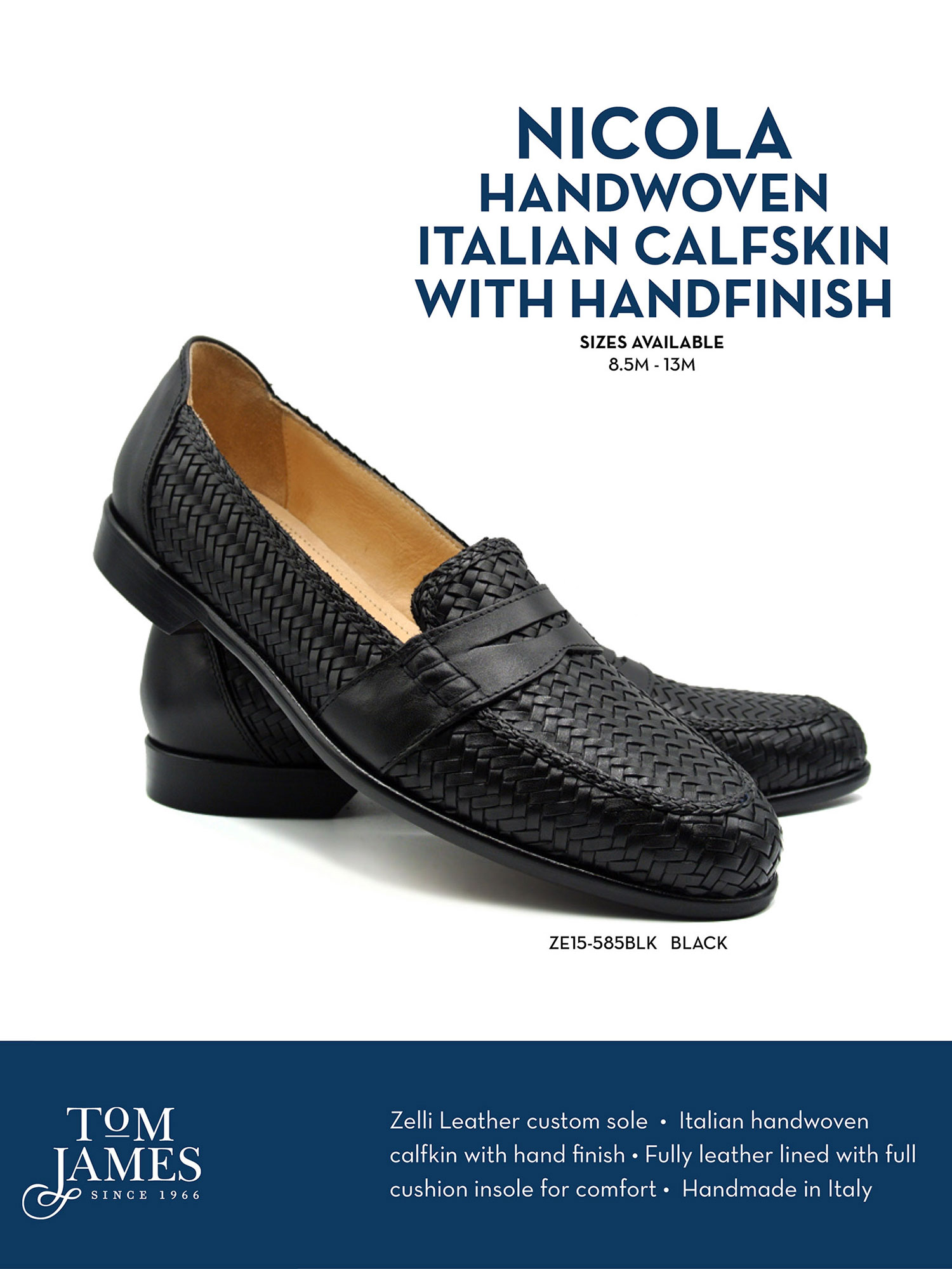 NICOLA ITALIAN CALFSKIN BASKETWEAVE - Zelli