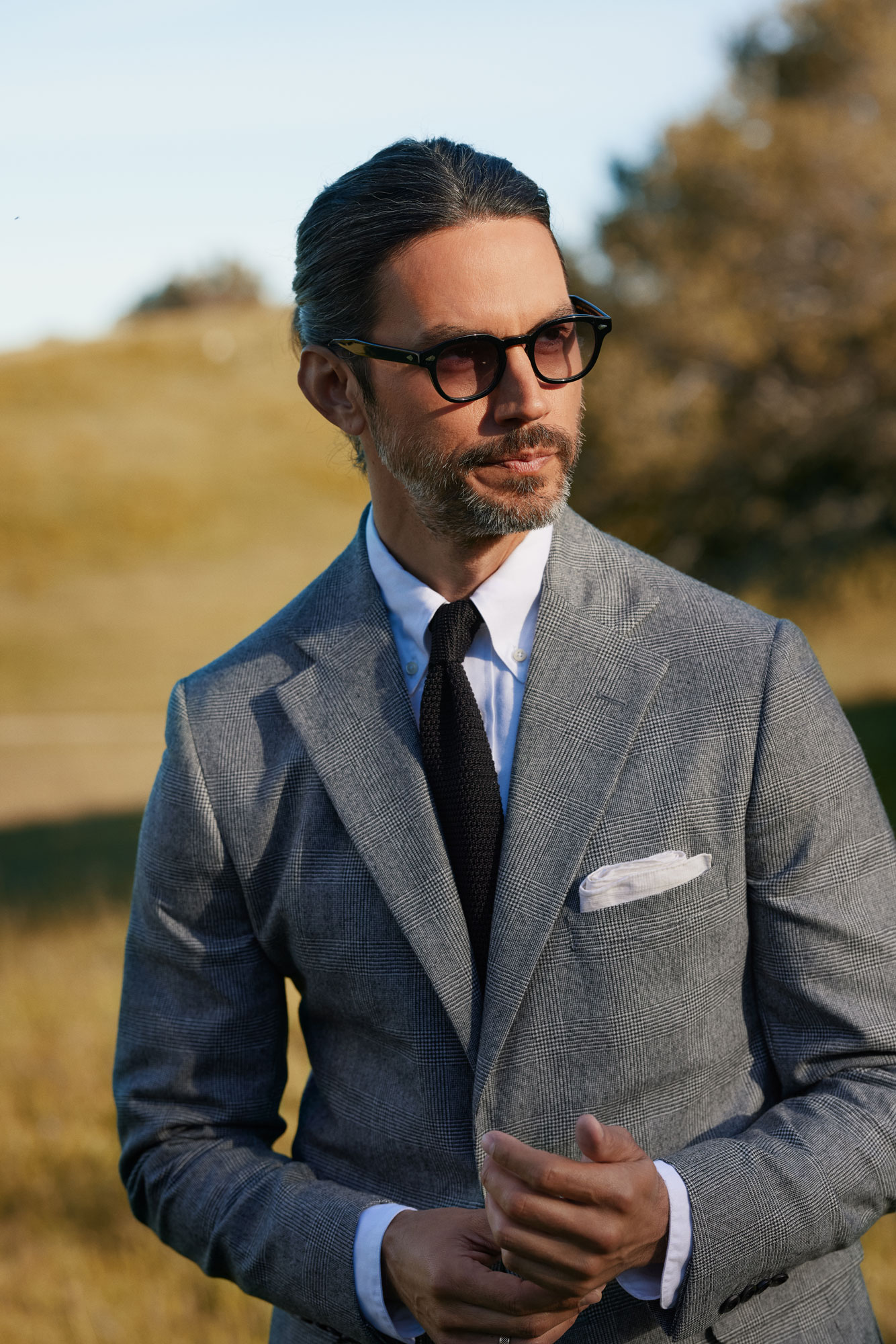 Glen Plaid Flannel Jacket