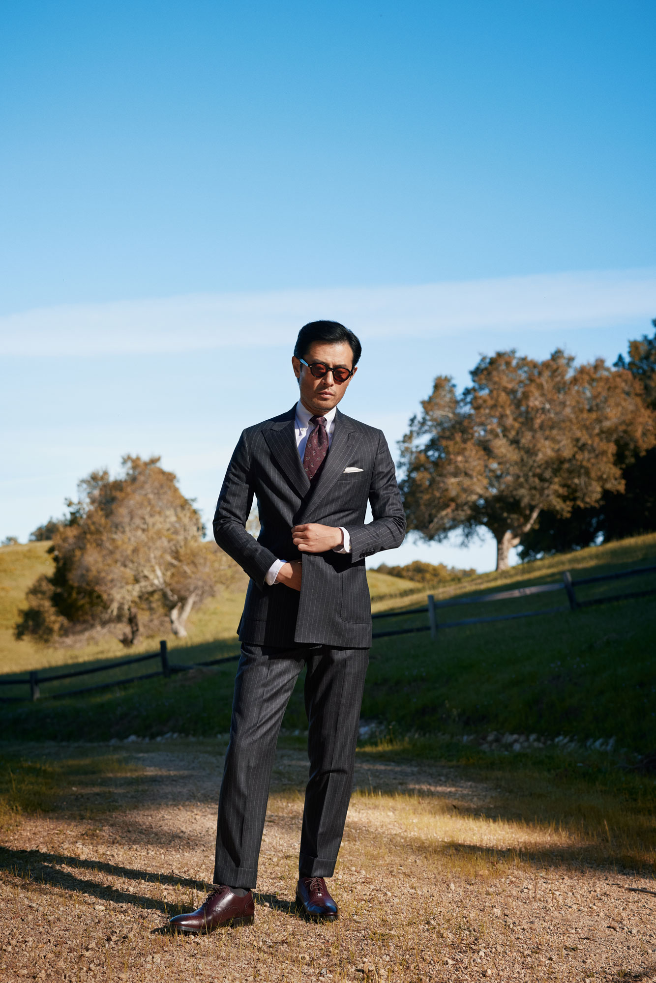 Charcoal Pinstripe Suit