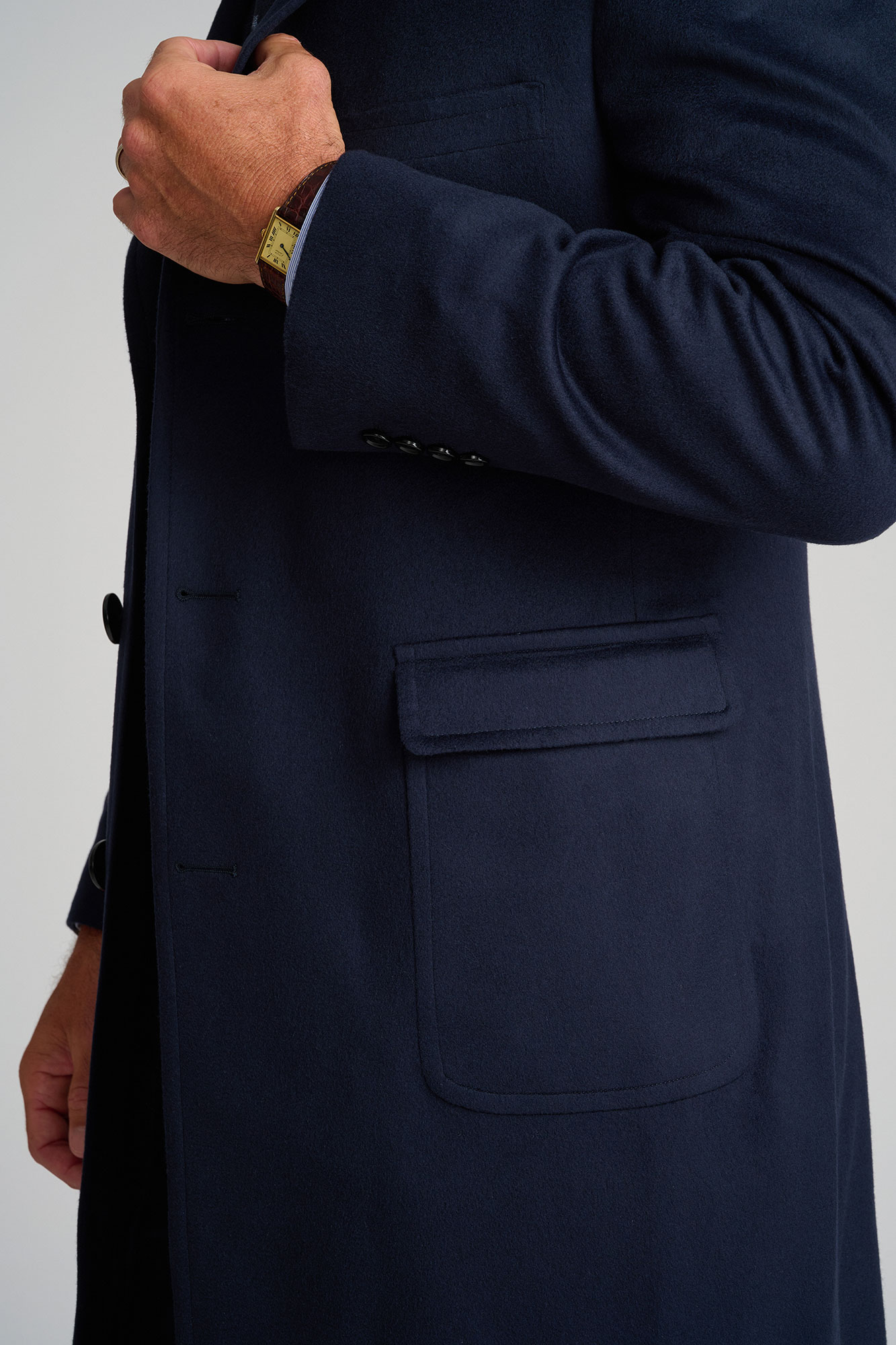 Solid Navy Topcoat