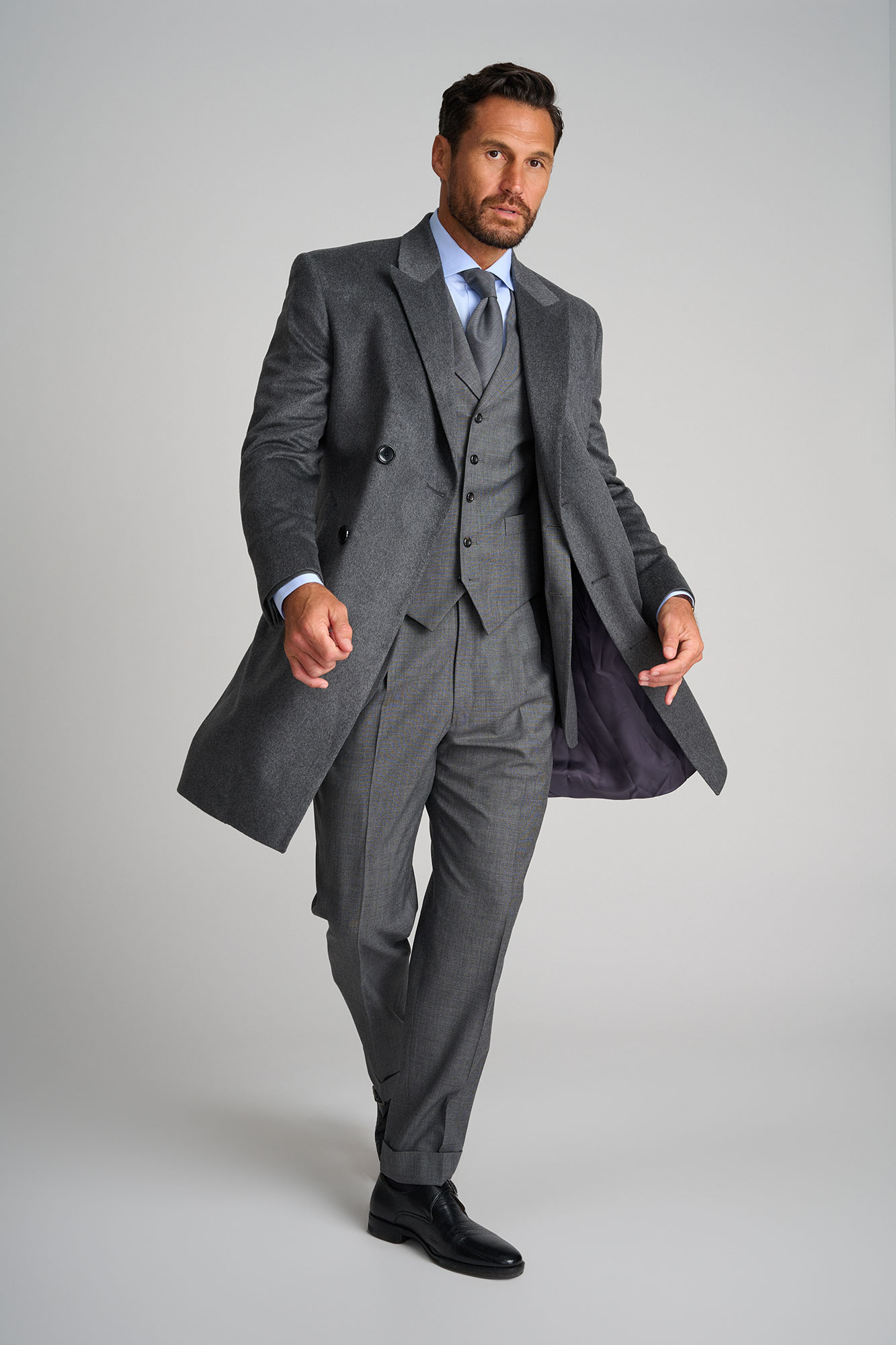 Double Breasted Bar Coat