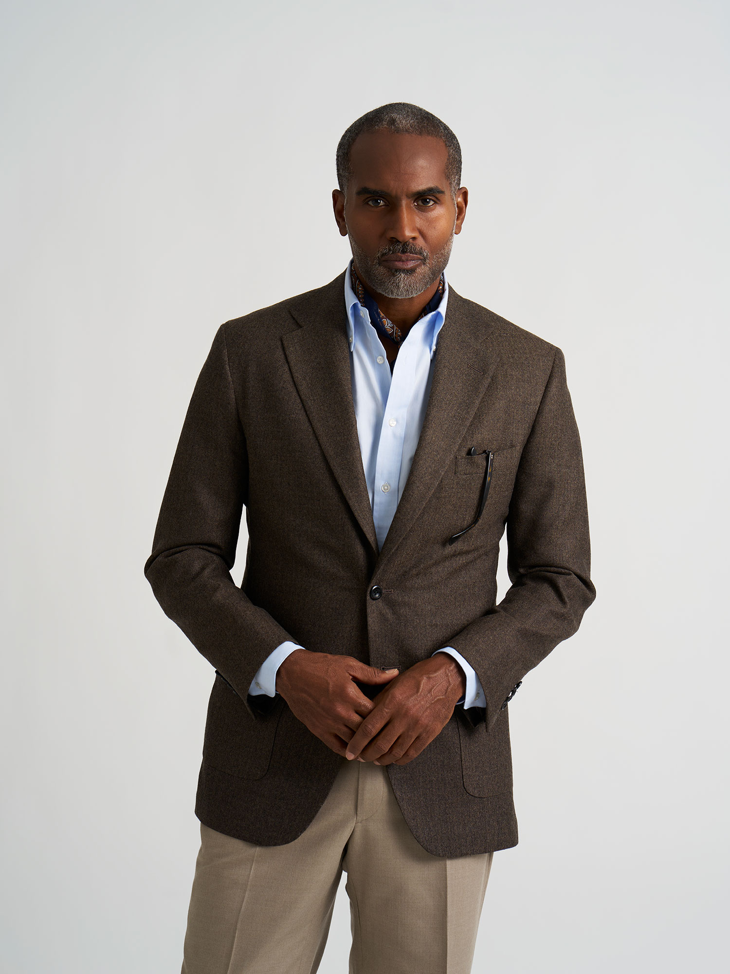 Brown Herringbone Sportcoat