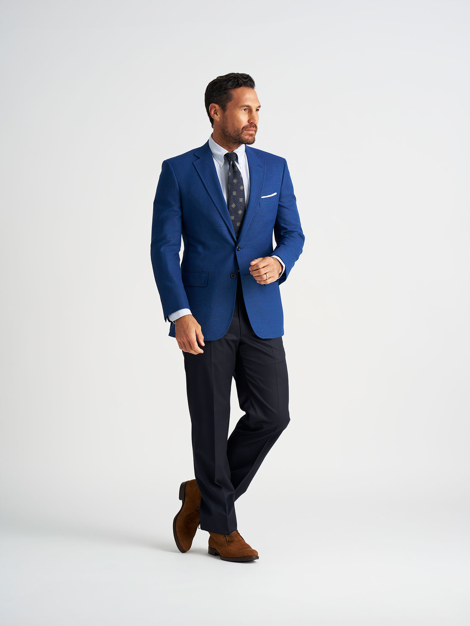 Royal Blue H&S Mesh Sportcoat