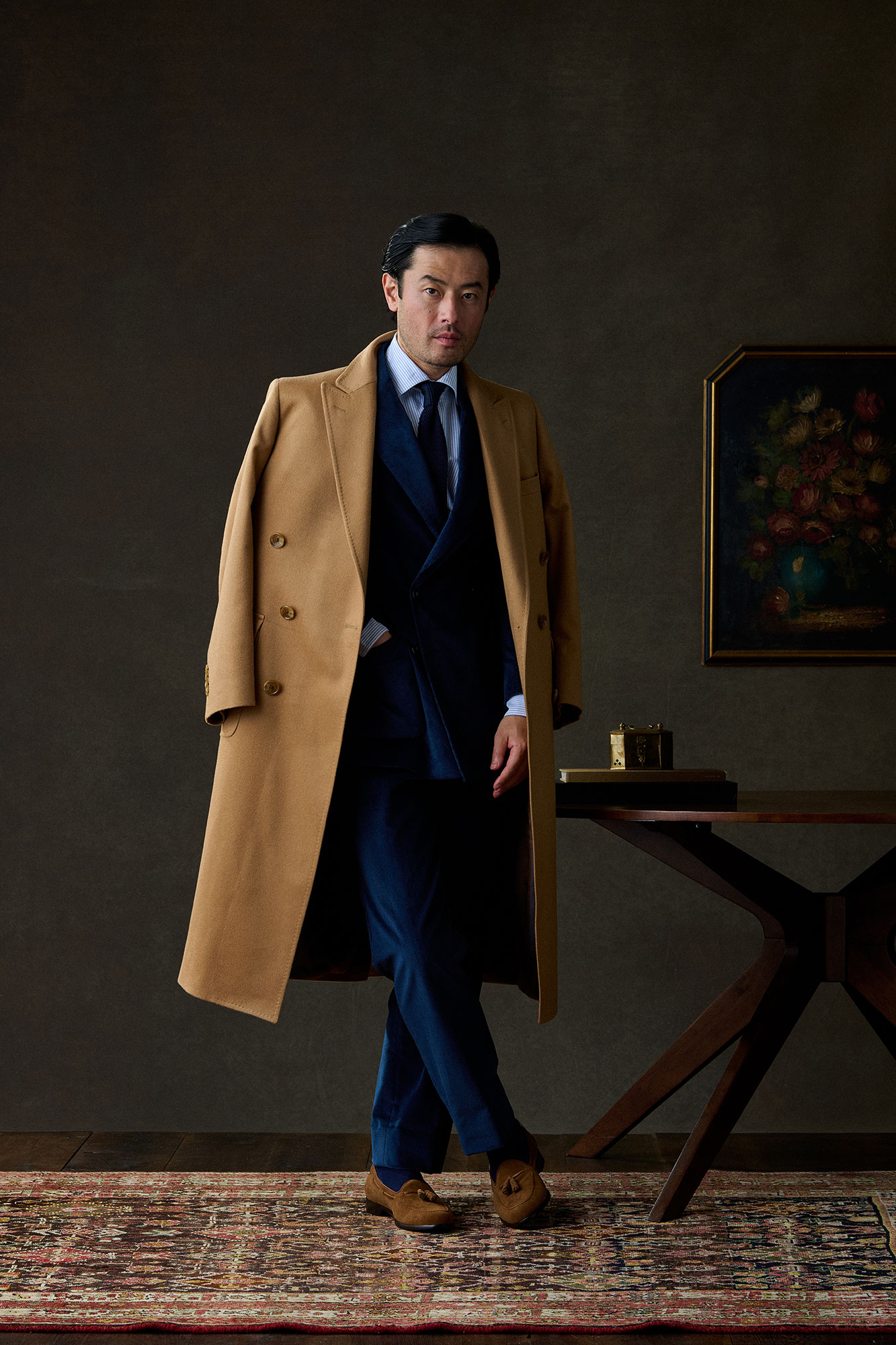 Camel Rhamnusia Cashmere Top Coat