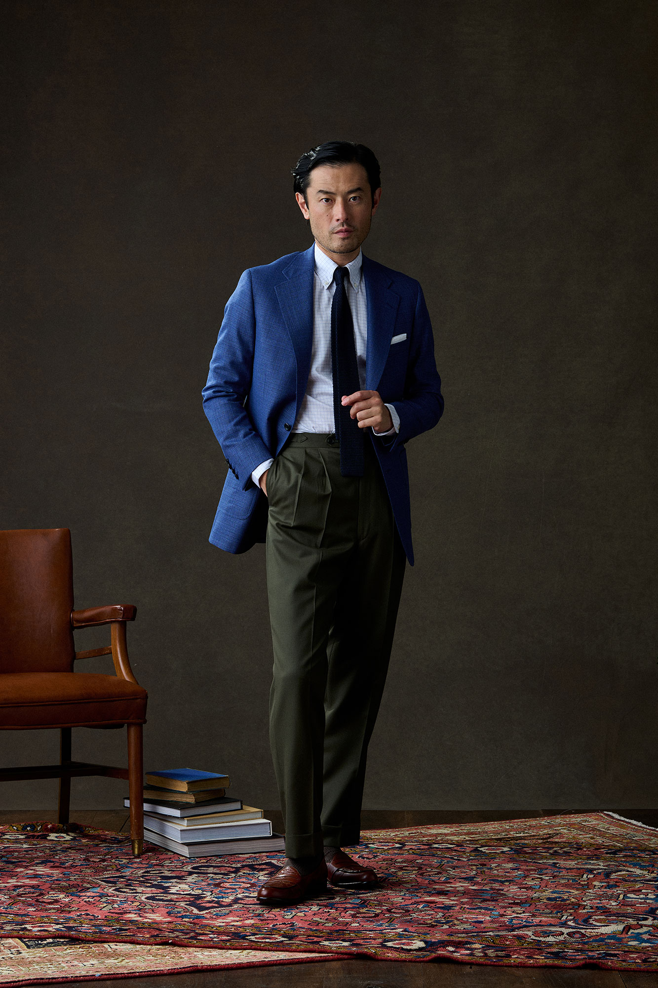 Blue Mocleno Plain Sportcoat