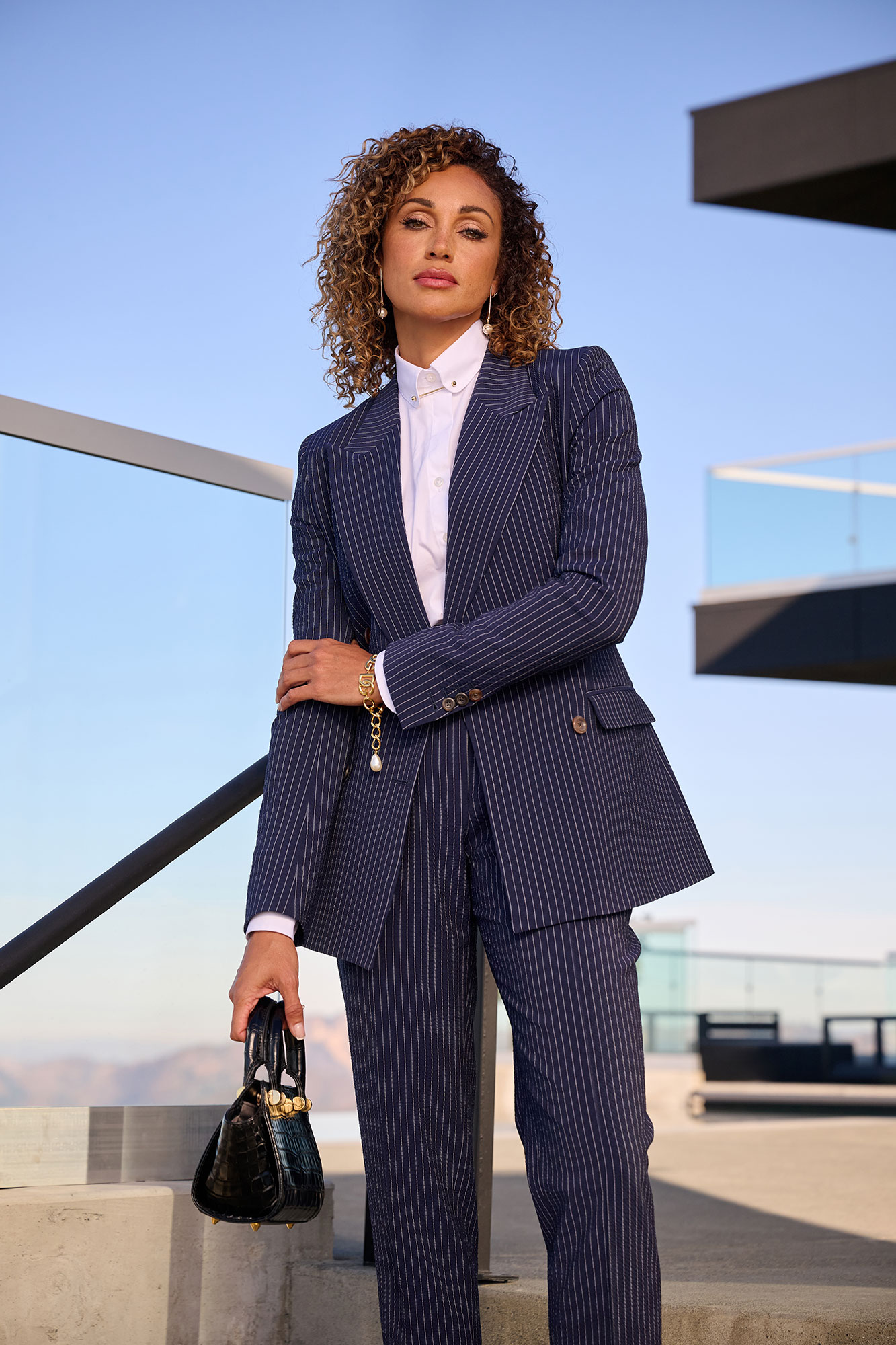 Navy Stripe Seersucker Suit