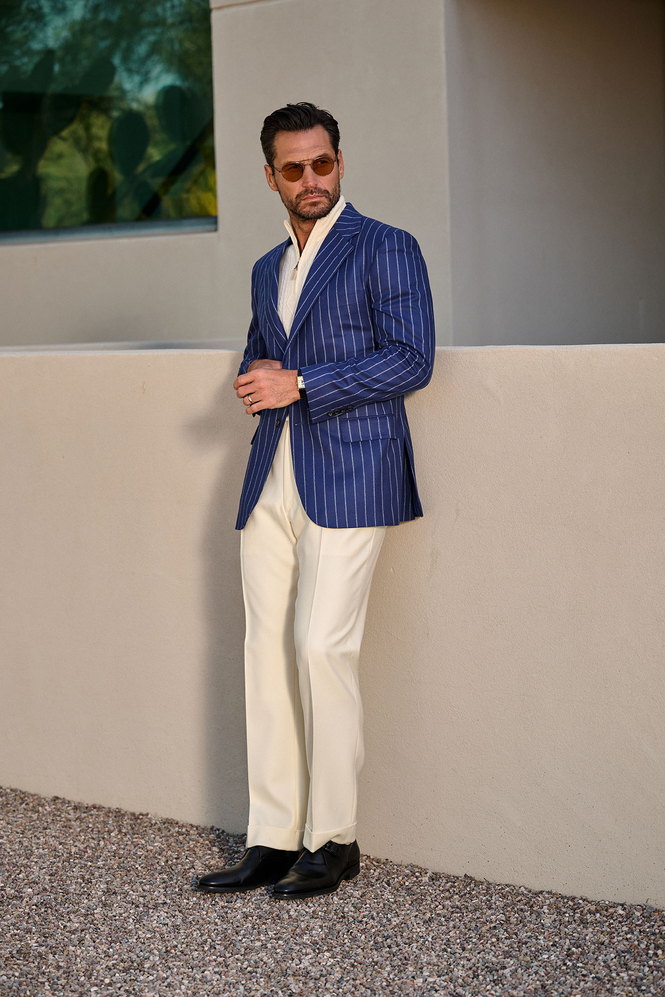 White Flannel Trousers