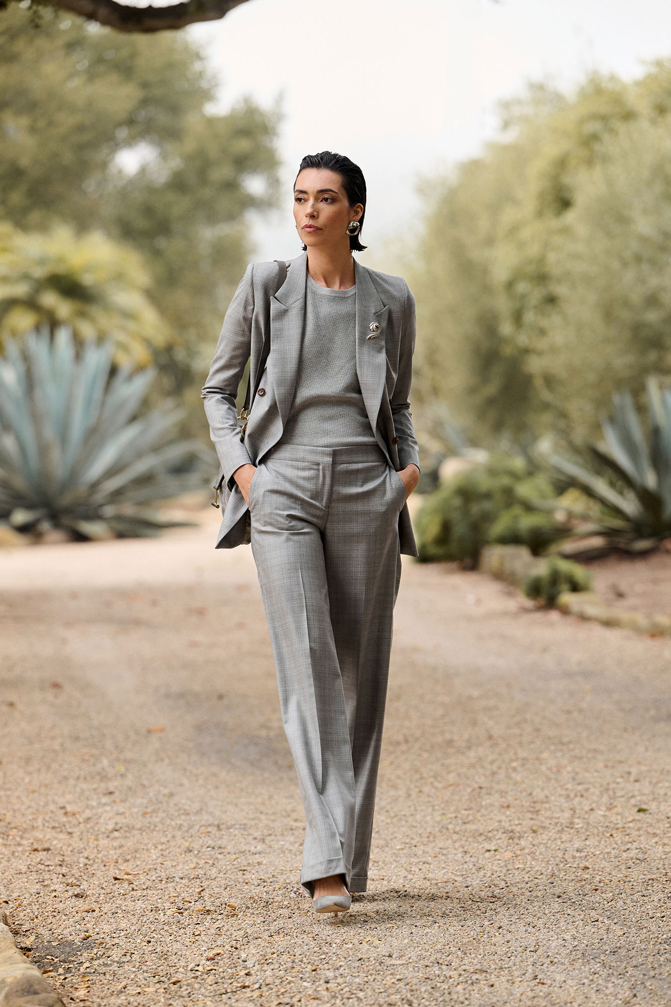 Gray Plaid Suit