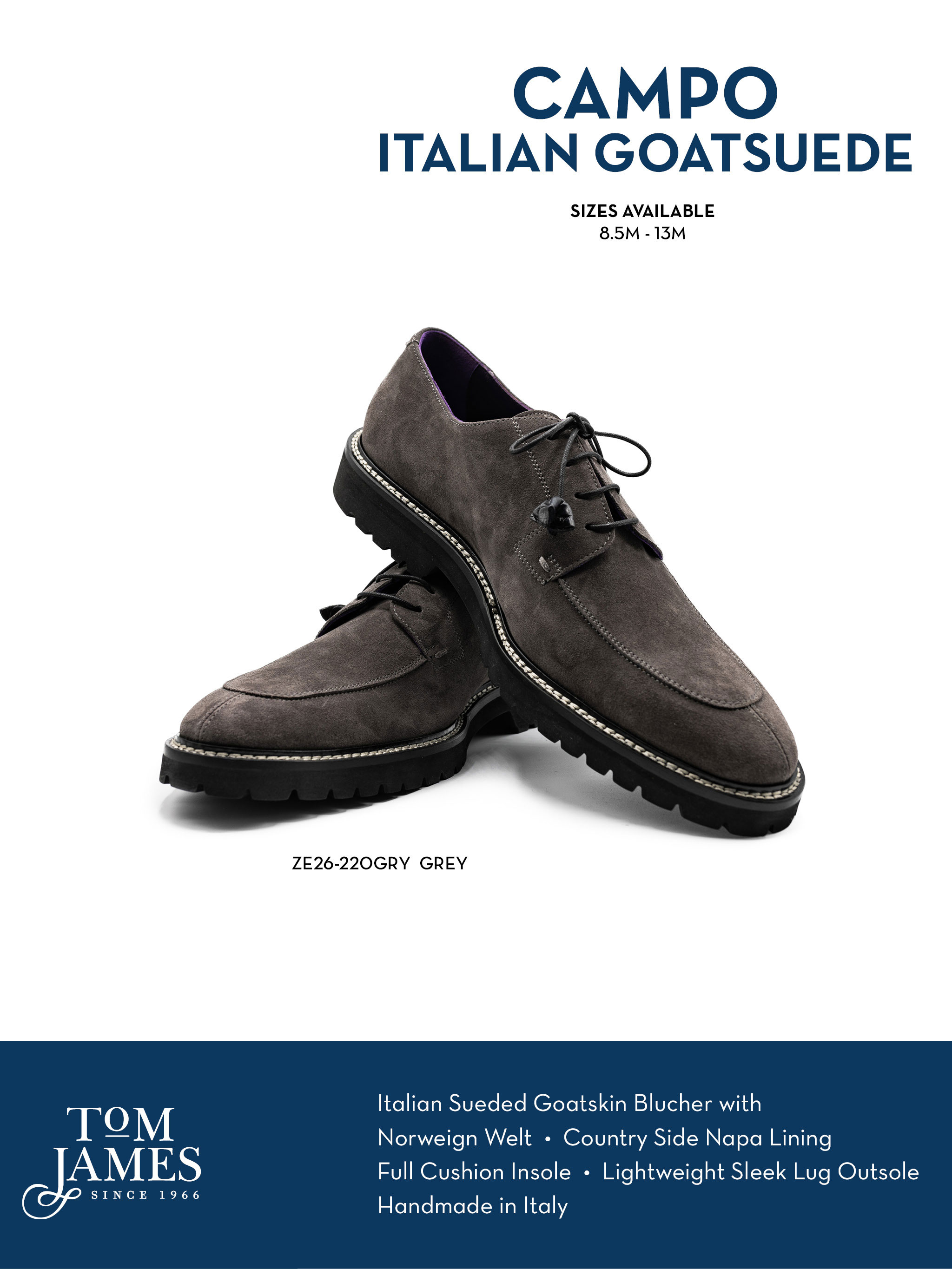 Campo Sueded Goatskin Lace Up