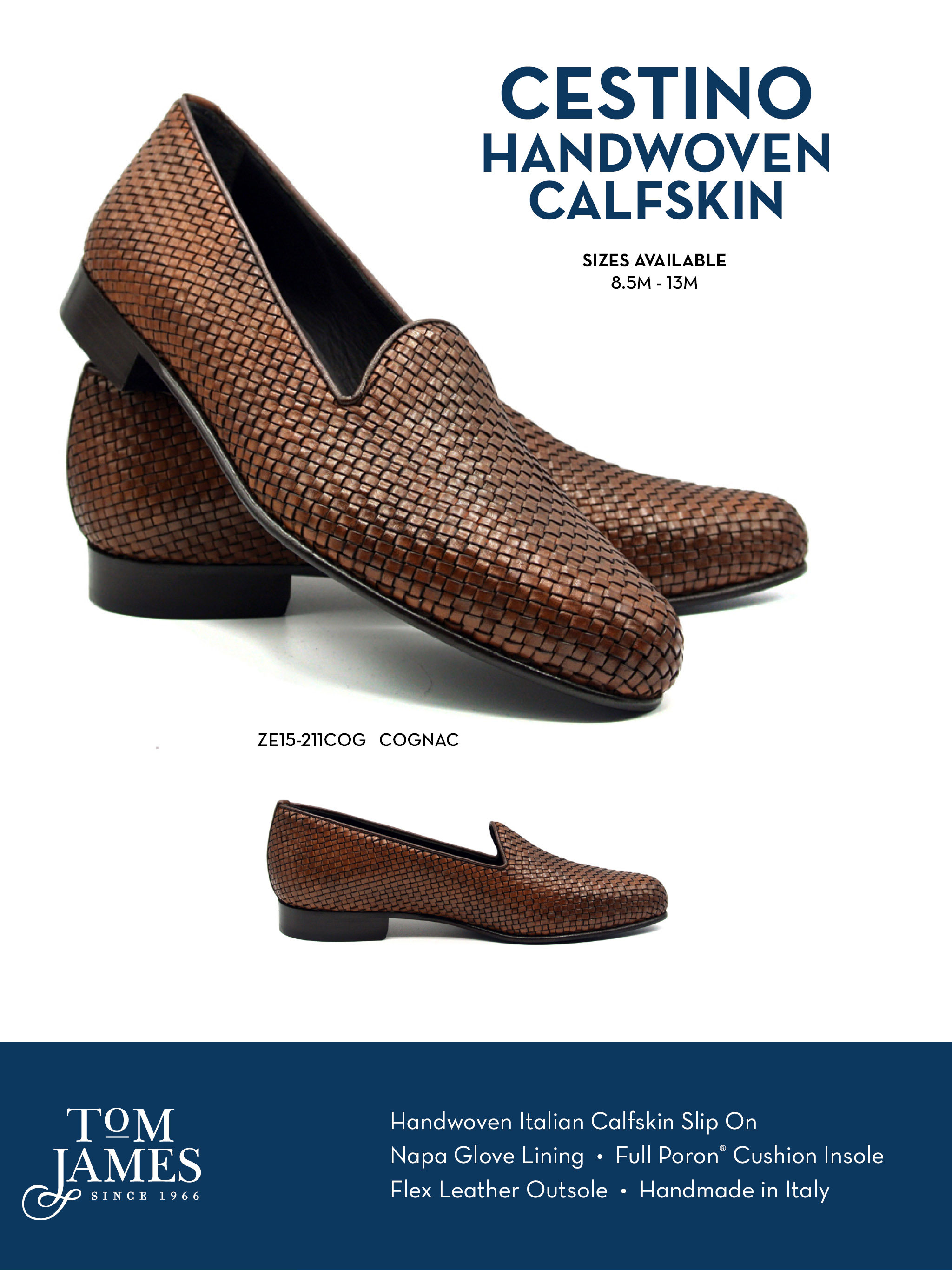 Cestino Calfskin Basketweave Slip On