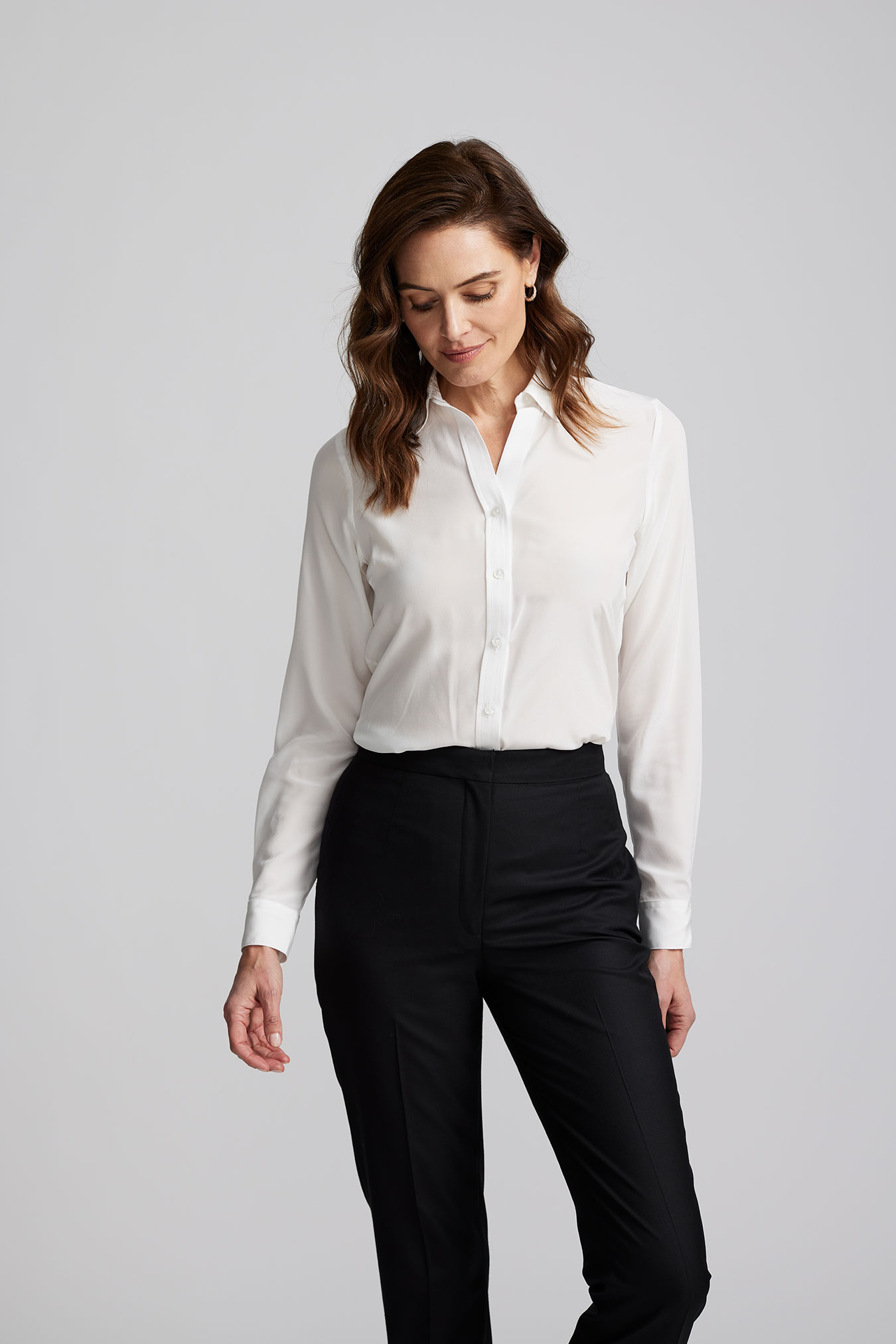 White Silk Shirt
