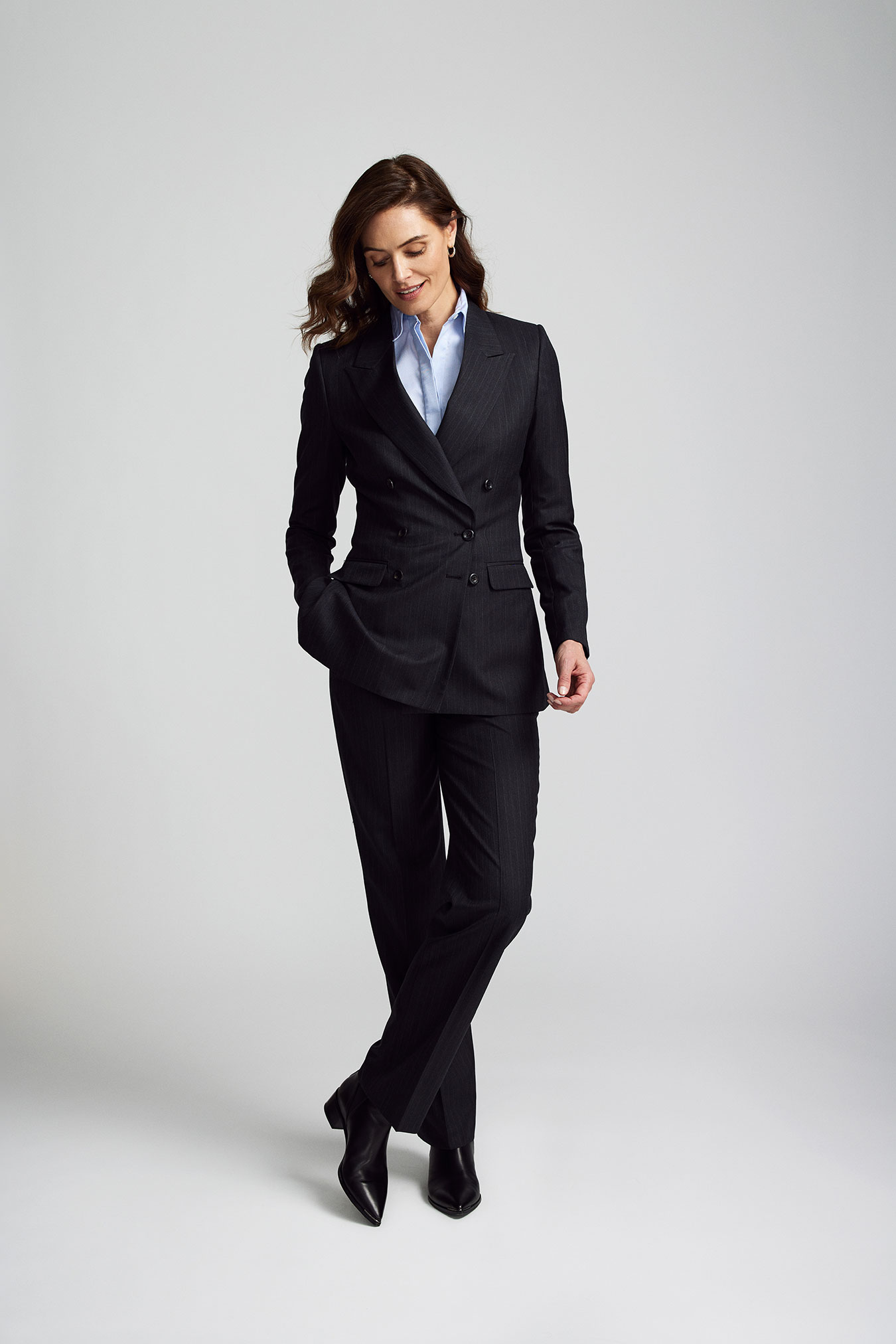 Charcoal Pinstripe Suit