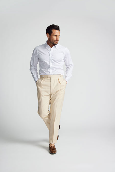 Men's Classics                                                                                                                                                                                                                                            , Tan & Navy Tattersall Shirt