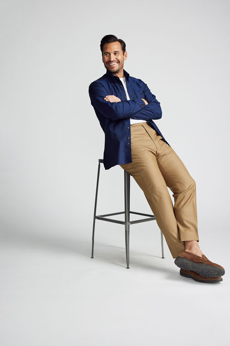 Taupe Gabardine Trouser