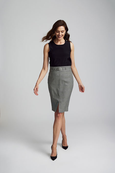 B&W Glen Plaid Skirt