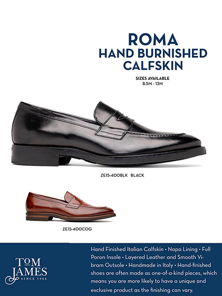 Zelli Sportswear Catalog Spring 2026                                                                                                                                                                                                                      , ROMA HAND BURNISHED CALFSKIN PENNY LOAFER - Zelli
