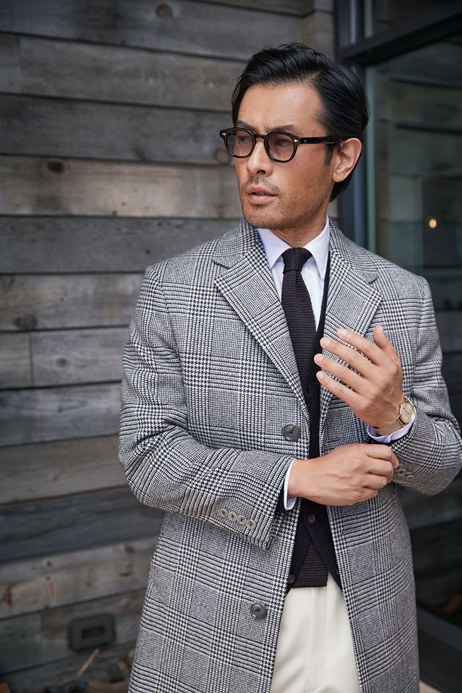 B&W Glen Plaid Topcoat