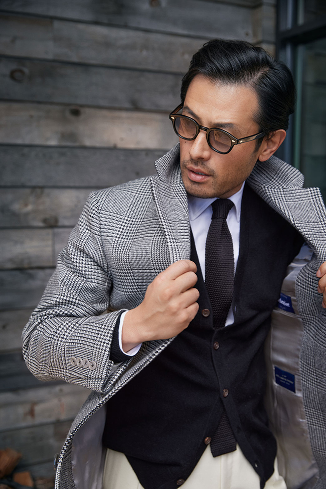 B&W Glen Plaid Topcoat