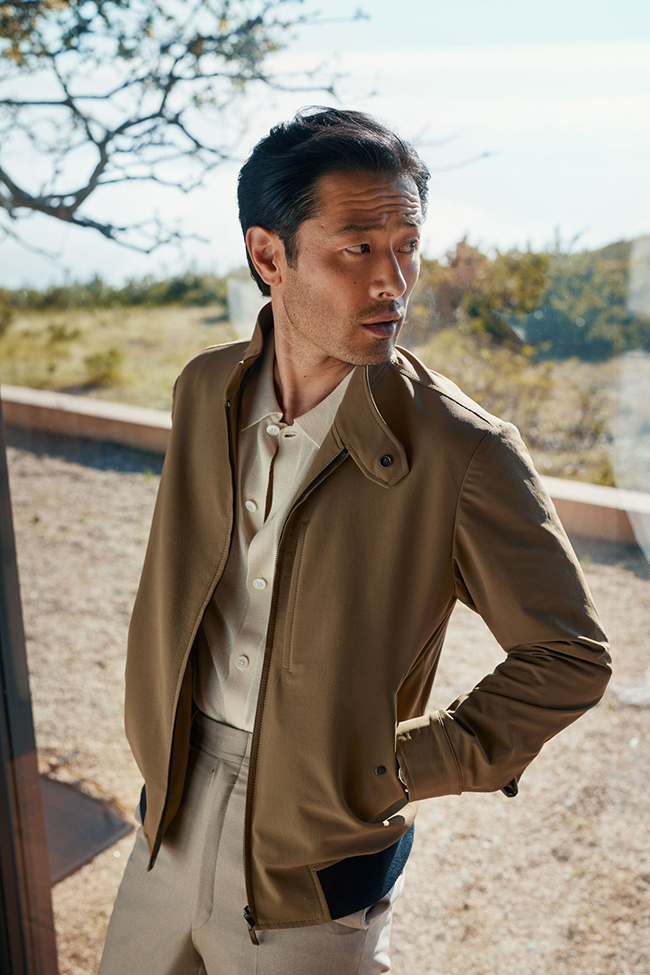 Tan Water Resistant Bomber