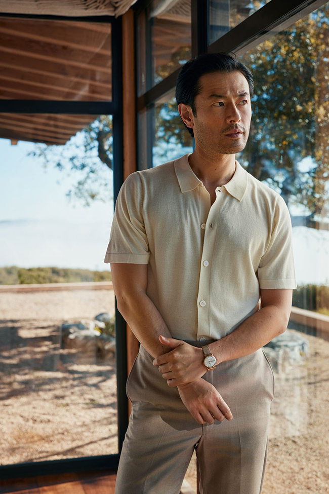 Men's Fall 2024 Look Book                                                                                                                                                                                                                                 , Short Sleeve Polo Cardigan