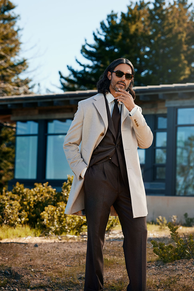 Tan Cashmere Topcoat