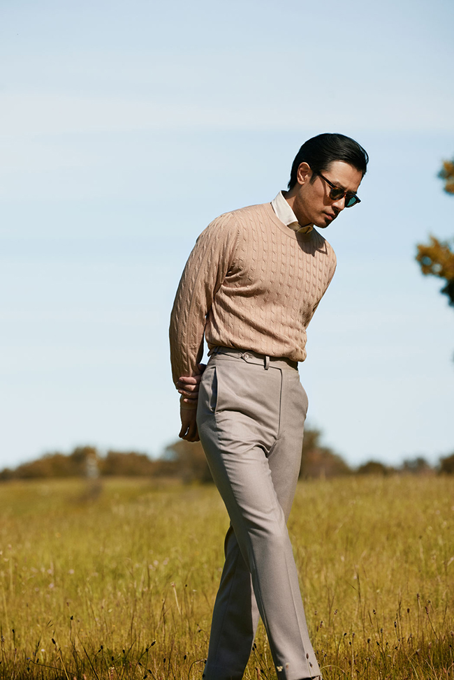 Men's Fall 2024 Look Book                                                                                                                                                                                                                                 , Light Tan Flannel Trouser