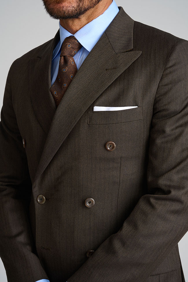 Mens Oxxford                                                                                                                                                                                                                                              , Brown Herringbone Suit