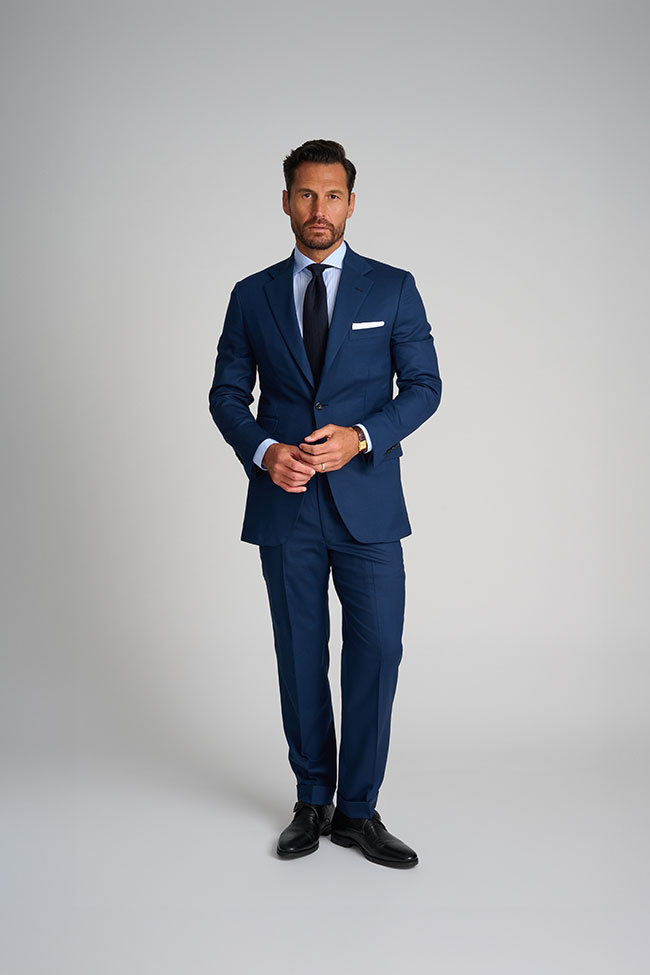 Mens Oxxford                                                                                                                                                                                                                                              , Navy Solid Suit
