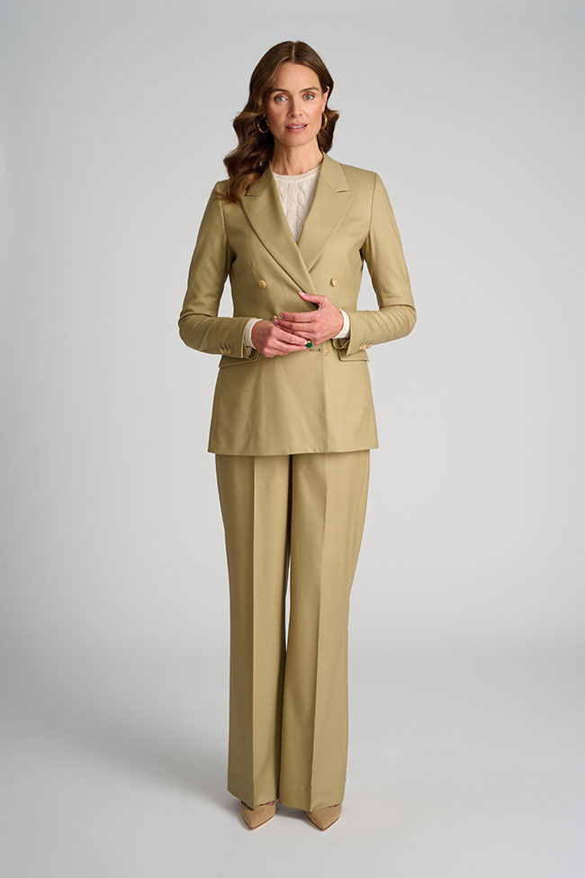 Women's Classics                                                                                                                                                                                                                                          , Tan Solid Suit