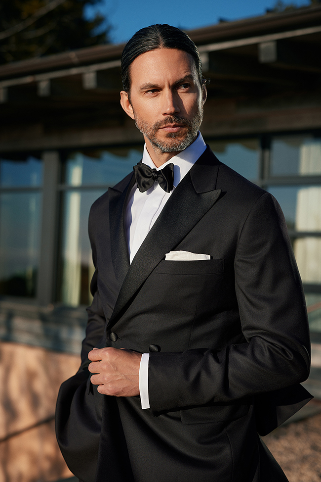 Black Double-Breasted Tuxedo