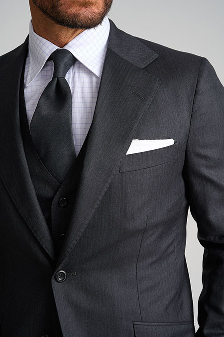 Mens Oxxford                                                                                                                                                                                                                                              , Charcoal Herringbone Suit