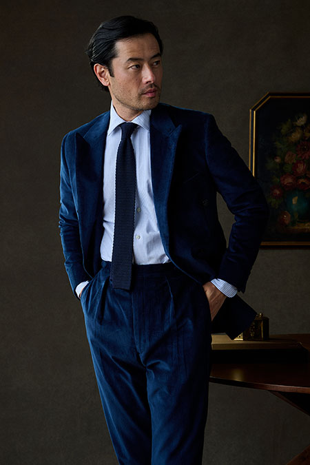Navy Corduroy Suit