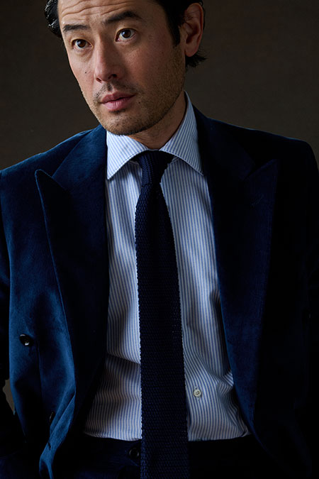 Fall/Winter 2025 Lookbook                                                                                                                                                                                                                                 , Navy Corduroy Suit