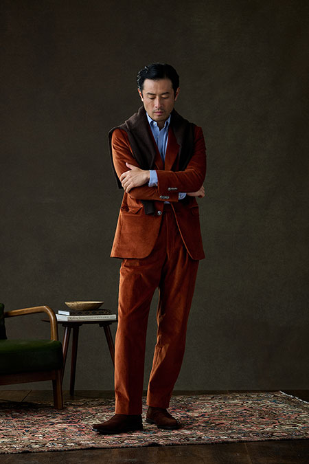 Terracotta Corduroy Suit