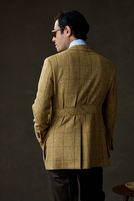 Harris Tweed Windowpane Jacket - Holland & Sherry