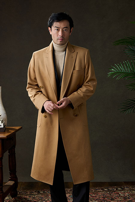 Fall/Winter 2025 Lookbook                                                                                                                                                                                                                                 , Camel Rhamnusia Cashmere Topcoat