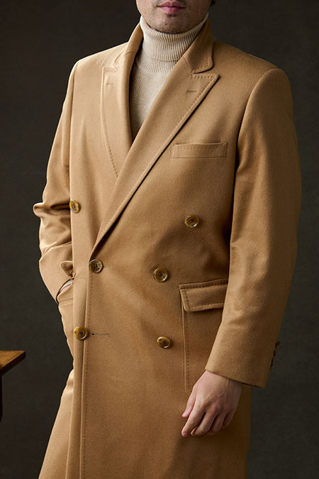 Camel Rhamnusia Cashmere Topcoat
