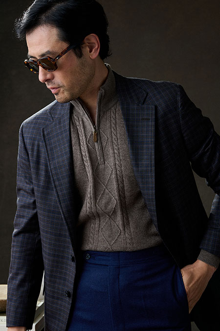 Fall/Winter 2025 Lookbook                                                                                                                                                                                                                                 , Fisherman Cable 1/4 Zip Knit