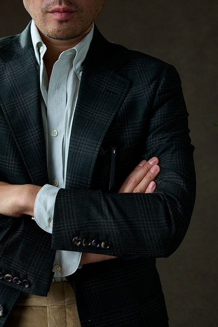 Lt Green Plaid Shirt