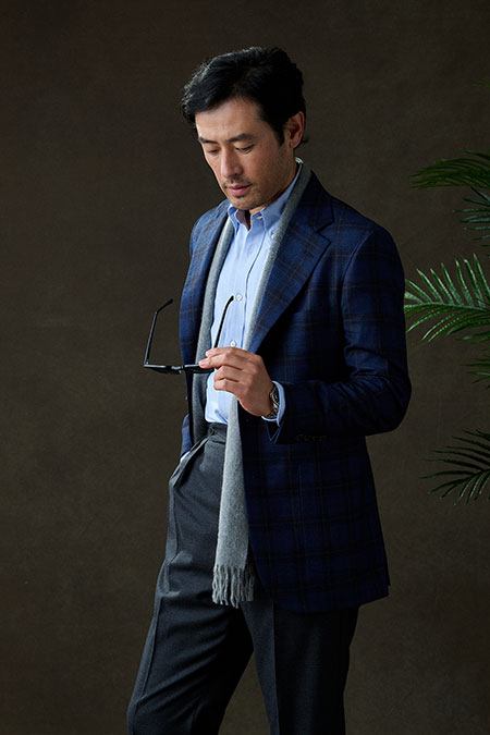 Blue & Brown Plaid Sportcoat