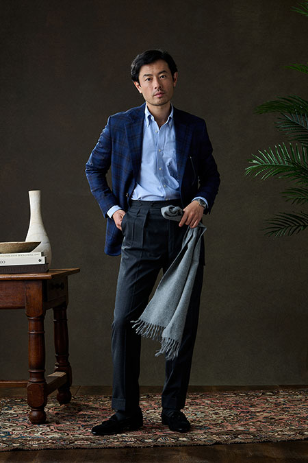 Blue & Brown Plaid Sportcoat