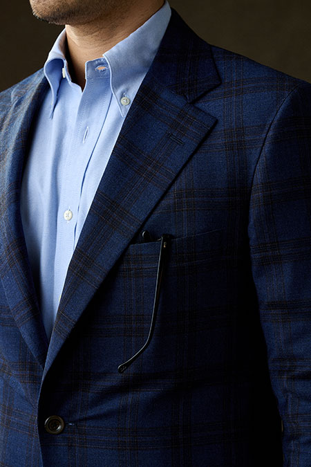 Blue & Brown Plaid Sportcoat