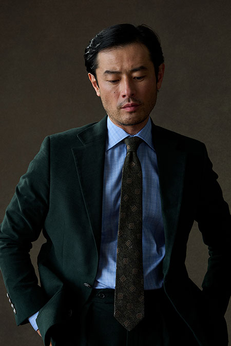 Green Moleskin Suit